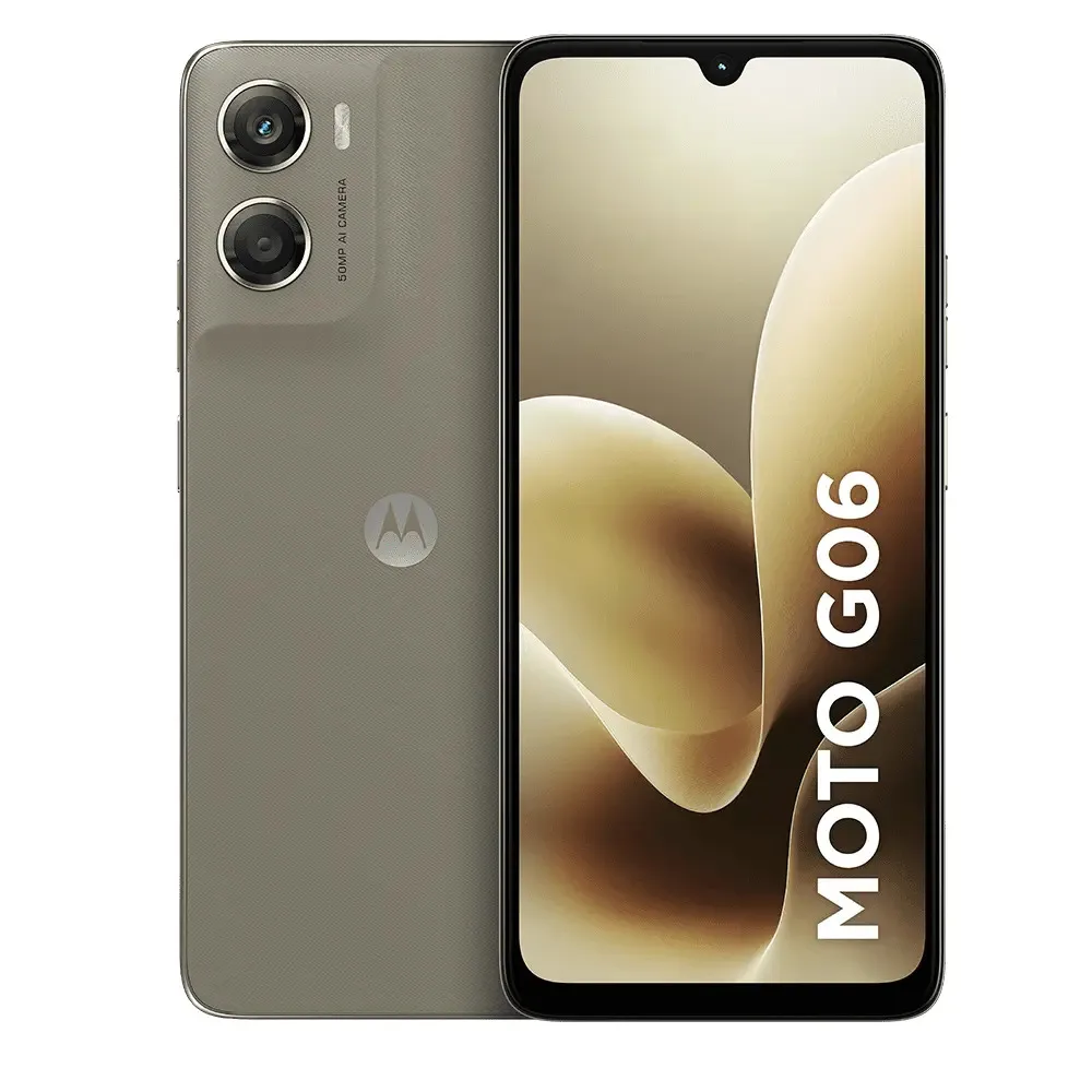 Smartphone Motorola Moto G06 - 256gb 12gb (4gb Ram + 8gb Ram Boost), e Camera 50mp Com Ai Bateria De 5200 Mah Tela 6.9 - Bege