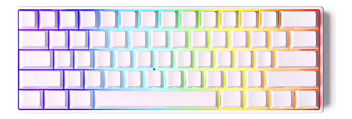 Teclado Magnético Akko Monsgeek 8000hz Fun60 Pro Branco Layout US rgb