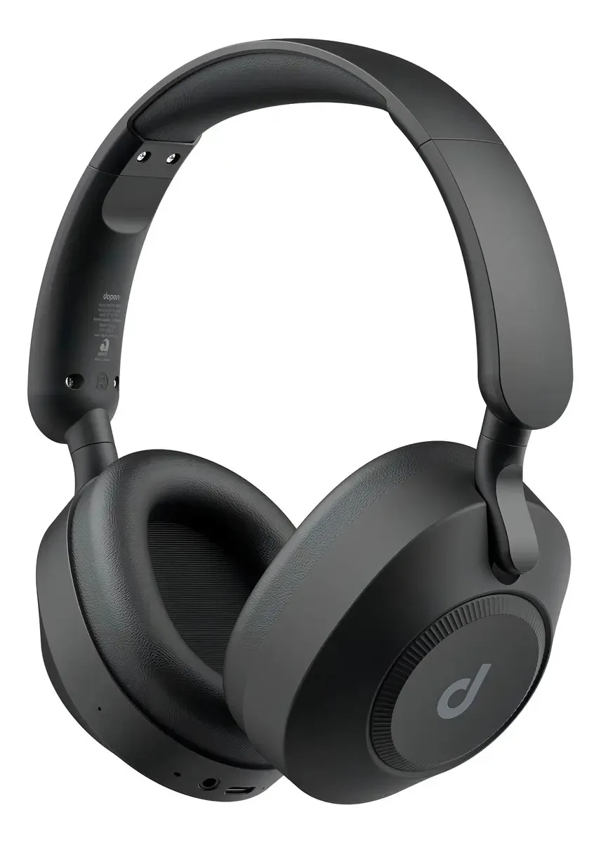 Headphone Dapon H02D Pro ANC Over Ear Bluetooth 6.0 Cancelamento De Ruído Cor Preto