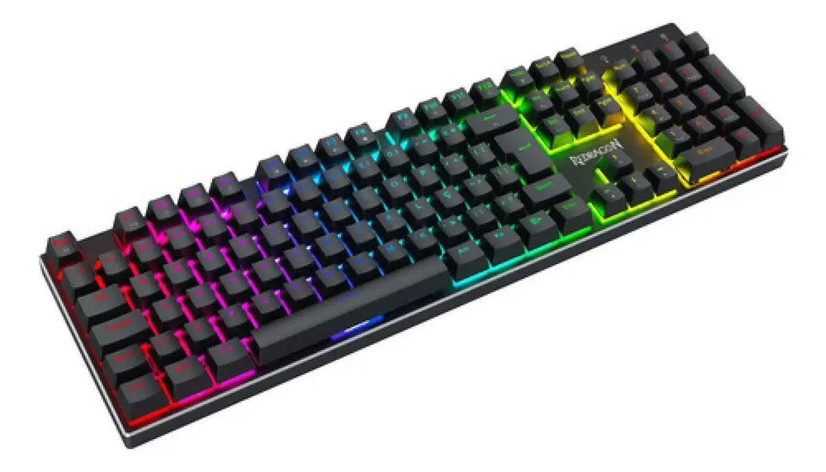 Teclado REDRAGON K556RGB-M Gamer Dharma MAGNETIC LAYOUT ABNT2 FULL SIZE Português Brasil