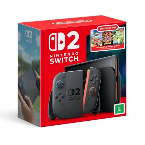 Bundle Nintendo Switch 2: Escolha Seu Jogo - Modelo Nacional de Tomada