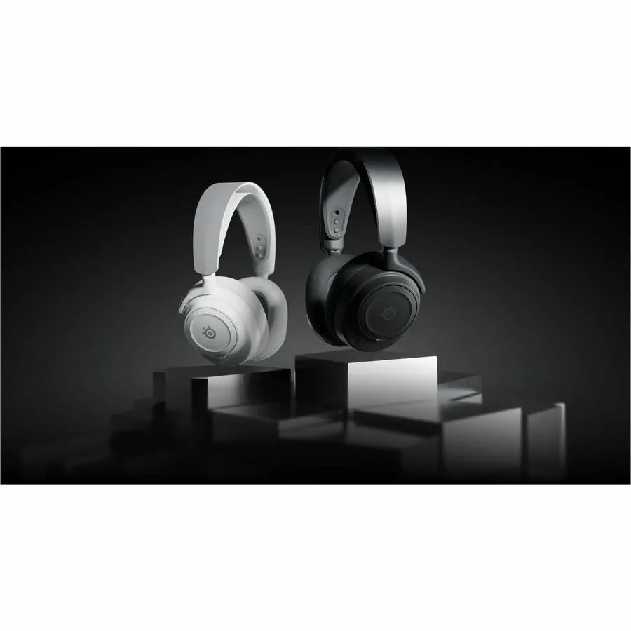 SteelSeries Arctis Nova 7 Fone de Ouvido Gamer Sem Fio, Branco, Multiplataforma, Microfone com IA, 38h Autonomia, Bluetooth e 2.4GHz, USB-C
