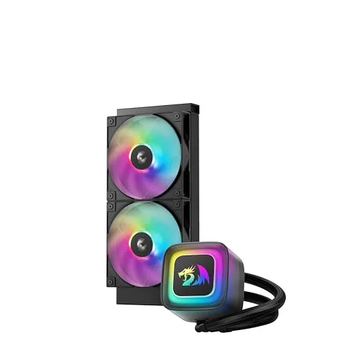 Redragon Water Cooler GamerStorm LE240 RD 240mm RGB Compatível c/ Intel LGA 1851/1700/1200/1151 e AMD AM4/AM5 Preto - R-LE240RD-BKAMMN-A-1
